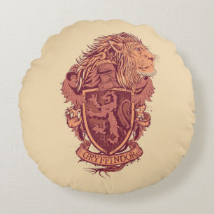 Almofada Redonda Harry Potter Paixão De Leão Gryffindor