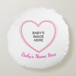 Almofada Redonda Heart Loves Baby