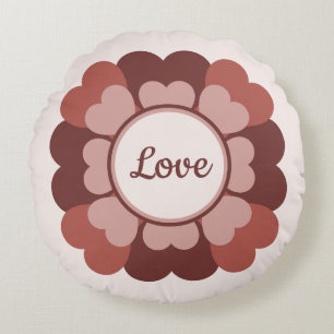 Almofada Redonda Heart Wreath