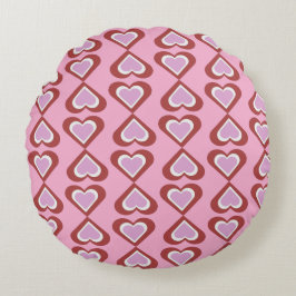 Almofada Redonda Hearts pattern