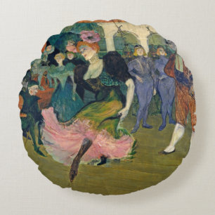 Almofada Redonda Henri de Toulouse-Lautrec Mapa: Viagem de Magell
