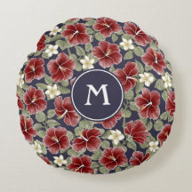 Hibiscus e Plumeria - Maroon