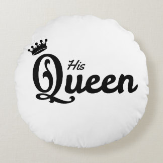Almofada Redonda HIS QUEEN and HER KING round pillow
