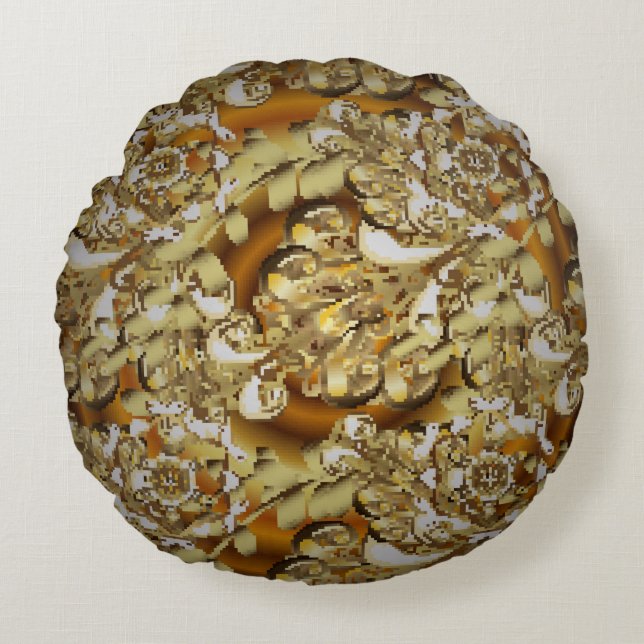 Almofada Redonda Historial clássico da colheita. Vinta clássica per (Frente)