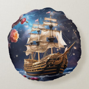 Almofada Redonda HMS Victory Lord Nelsons Nave