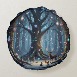 Almofada Redonda Holiday Throw Pillow