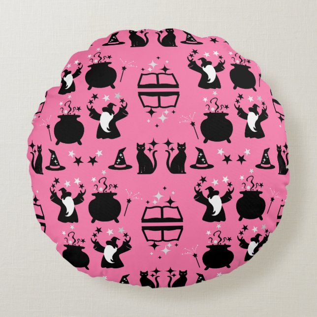 Almofada Redonda Home Decor do Magic Wizard (Frente)