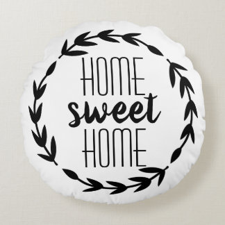 Almofada Redonda Home Sweet Home Farmhouse Pillow