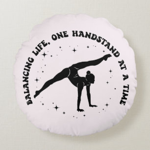 Almofada Redonda Homenagem às ginásticas para a Vida Equilibrada