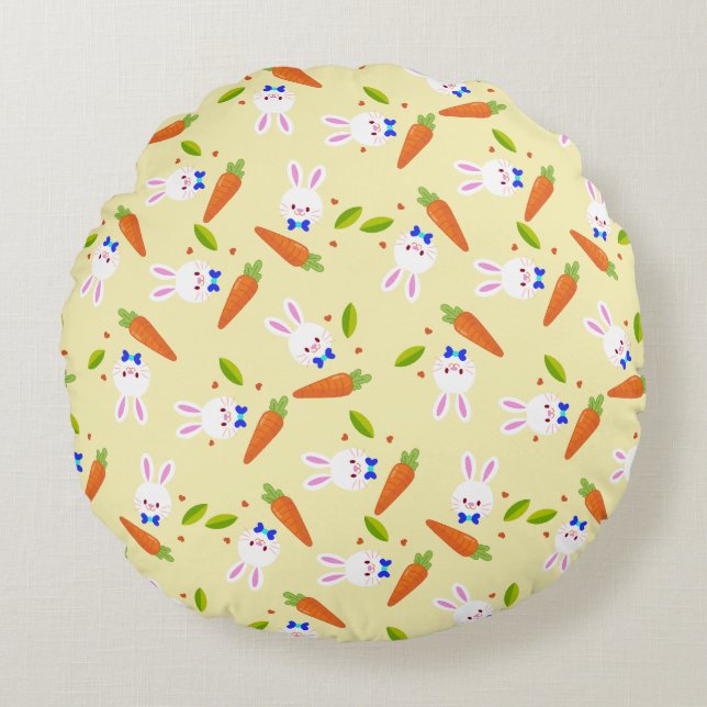 Almofada Redonda Hoppily Ever Depois (Frente)