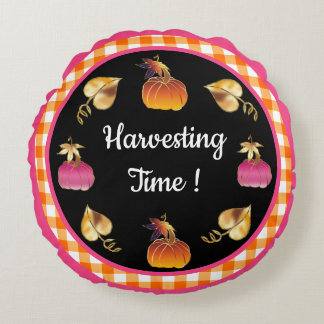 Almofada Redonda Horário de Colheita