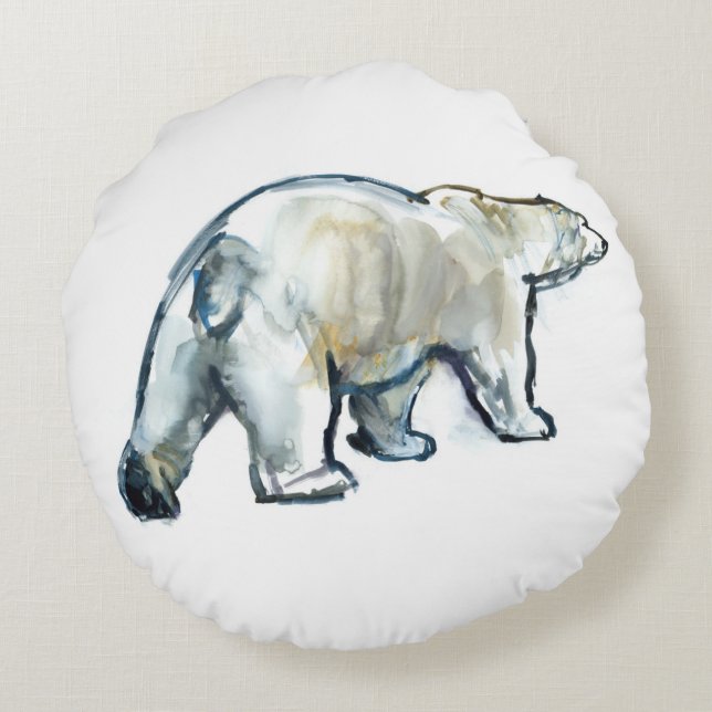 Almofada Redonda Hortelã da geleira (Verso)