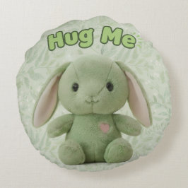 Almofada Redonda Hug Me Bunny Round Throw Pillow