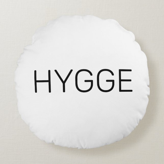 Almofada Redonda Hygge Black (Frente)