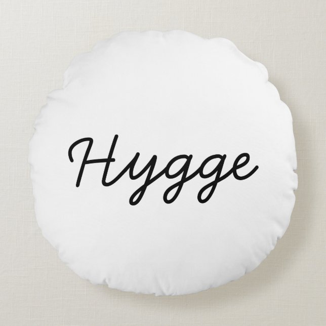 Almofada Redonda Hygge Black Elegant (Frente)