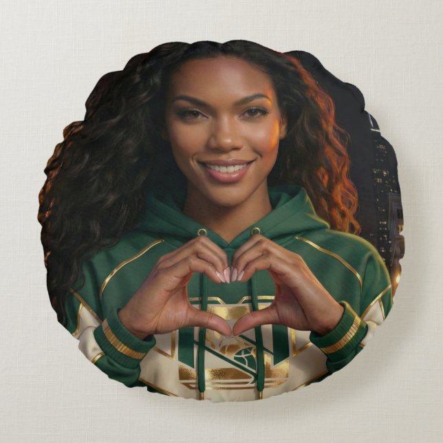 ALMOFADA REDONDA I LOVE YOU (Frente)