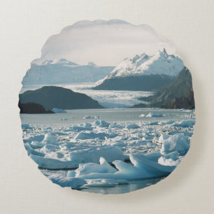 Almofada Redonda Icebergs Glaciais
