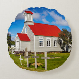 Almofada Redonda Igreja Islandesa
