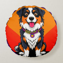 Ilustração Joyful Cartoon Dog