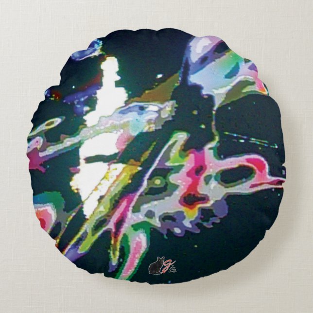 Almofada Redonda Imagem KC Plasmoid (Frente)