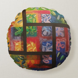 Almofada Redonda Imagen de mi obra Las 4 estaciones