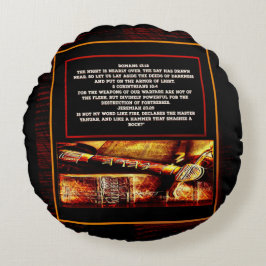 Almofada Redonda Imagens de Escritura 02