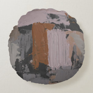 Almofada Redonda Impasto Abstrato I