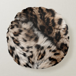 Almofada Redonda Impressão animal