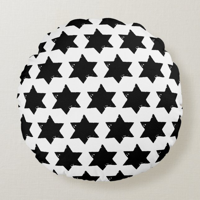 Almofada Redonda Impressão de Batata de Natal (Frente)