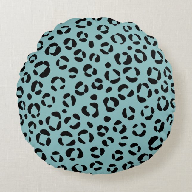 Almofada Redonda Impressão em animais lacrimogêneos (Frente)