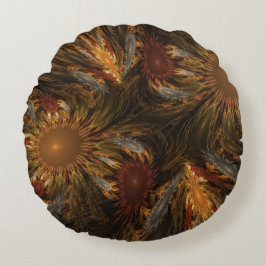 Almofada Redonda Impressões de girassol