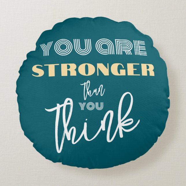 Almofada Redonda Incentivo Inspiracional (Frente)