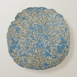 Almofada Redonda Inspirado por William Morris Blue Willow Bough