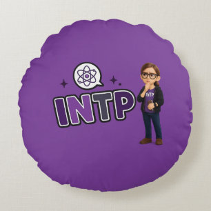 Almofada Redonda INTP — A Mente Investigadora