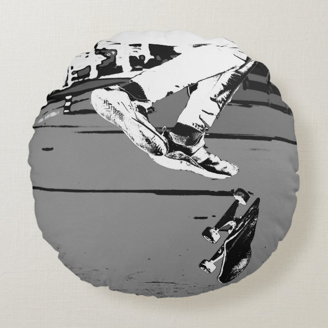 Almofada Redonda Invertendo o Conselho (Frente)