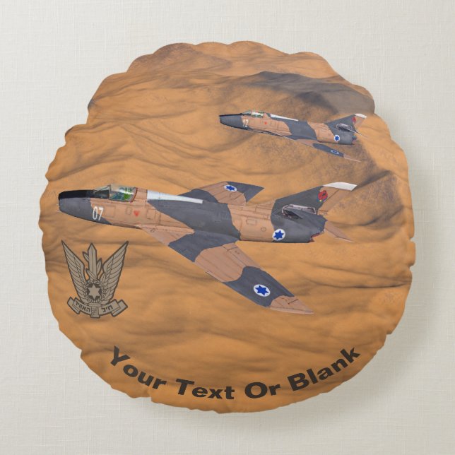 Almofada Redonda Israel Super Mystères Sobre O Deserto (Frente)