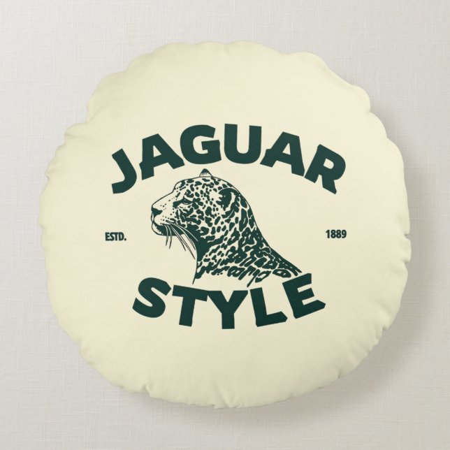 Almofada Redonda Jaguar Round Pillow (Frente)