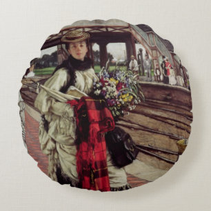 Almofada Redonda James Tissot   que esperam na estação