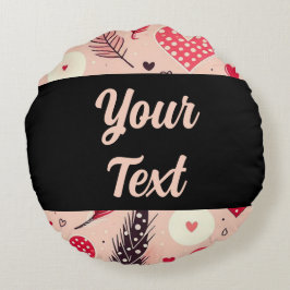 Almofada Redonda Jardim de Amor do Dia de os namorados Whimsso