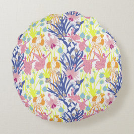 Almofada Redonda Jardim Surrealista
