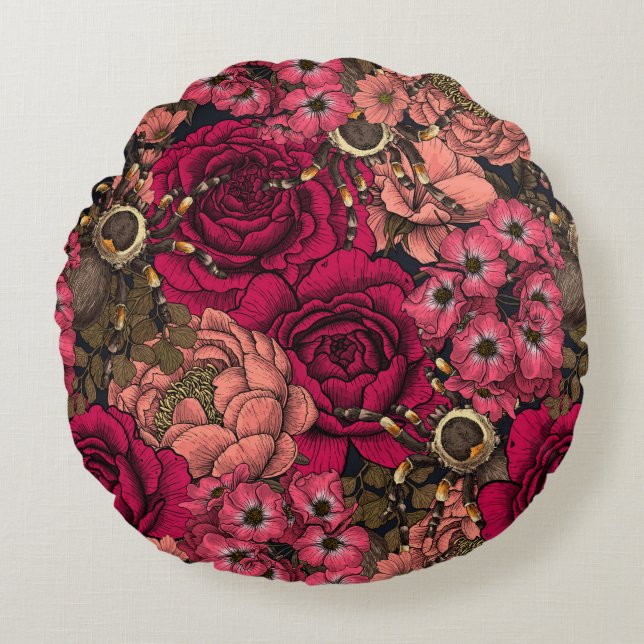 Almofada Redonda Jardim Tarantula 4 (Frente)