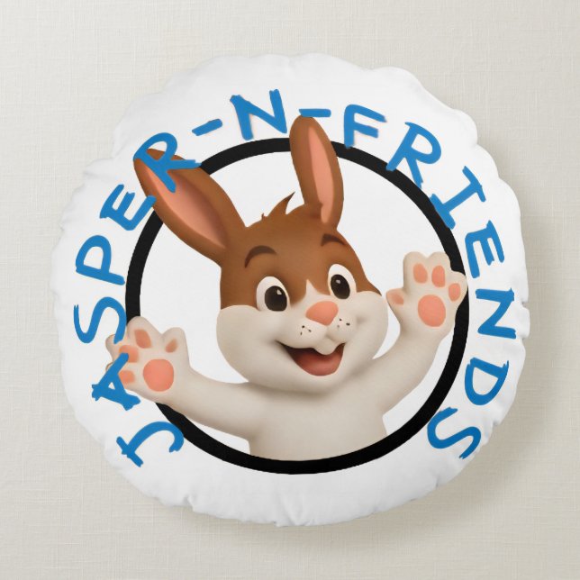 Almofada Redonda Jasper-n-friends pillow (Frente)