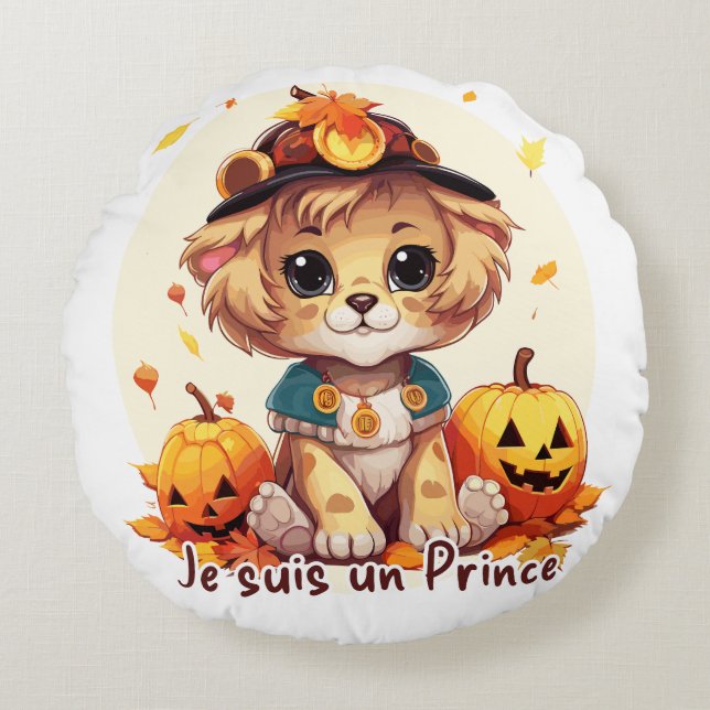 Almofada Redonda Je suis un Prince (Frente)