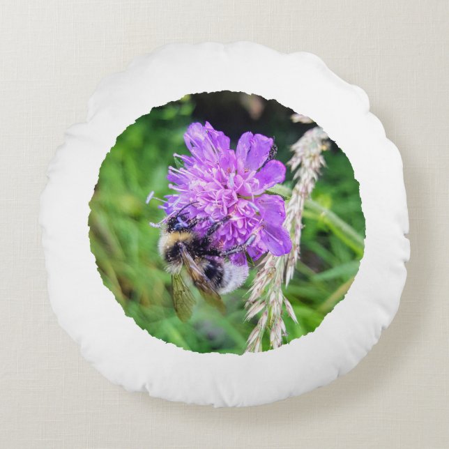 Almofada Redonda Jede Blüte zählt – Rundes Dekokissen (Frente)