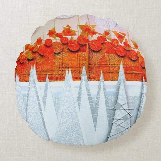 ALMOFADA REDONDA JESSICA ANNE FRANK "WINTER"  (Frente)