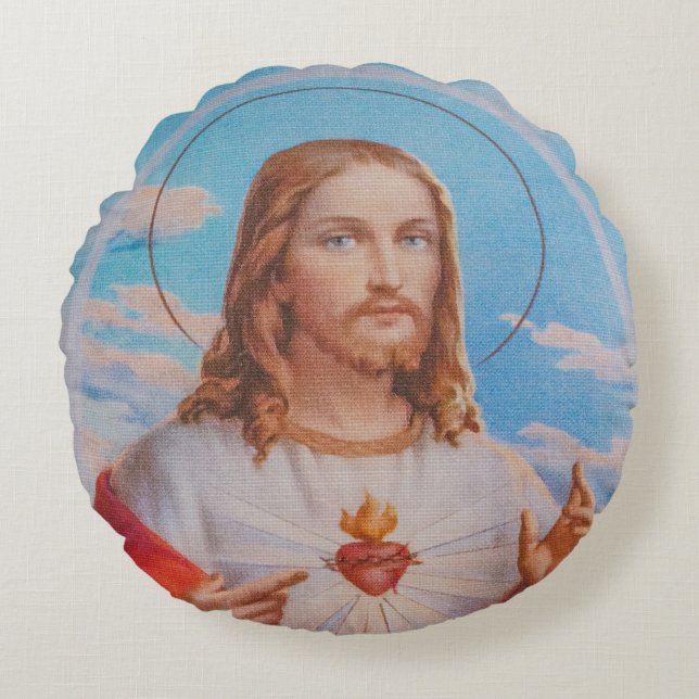 Almofada Redonda Jesus prayer traditional pillow (Frente)