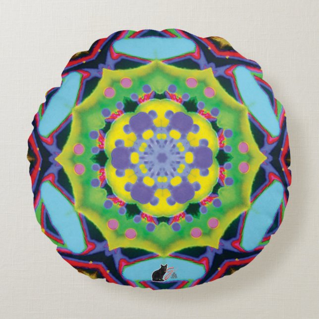 Almofada Redonda Jinx Kaleidoscope (Frente)