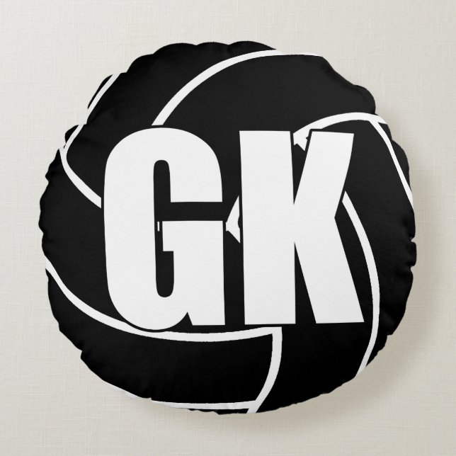 Almofada Redonda Jogadores Netball - Detentor de Objetivos - GK (Frente)