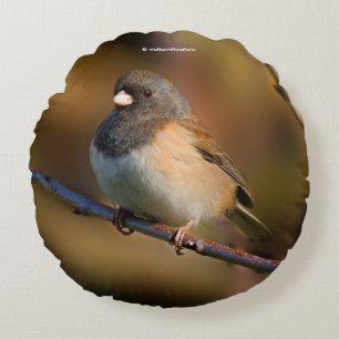 Almofada Redonda Junco Olhado Escuro em um Limbo