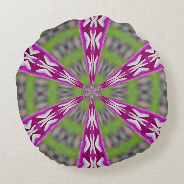 Almofada Redonda Kaleidoscope Dahlia (Verso)